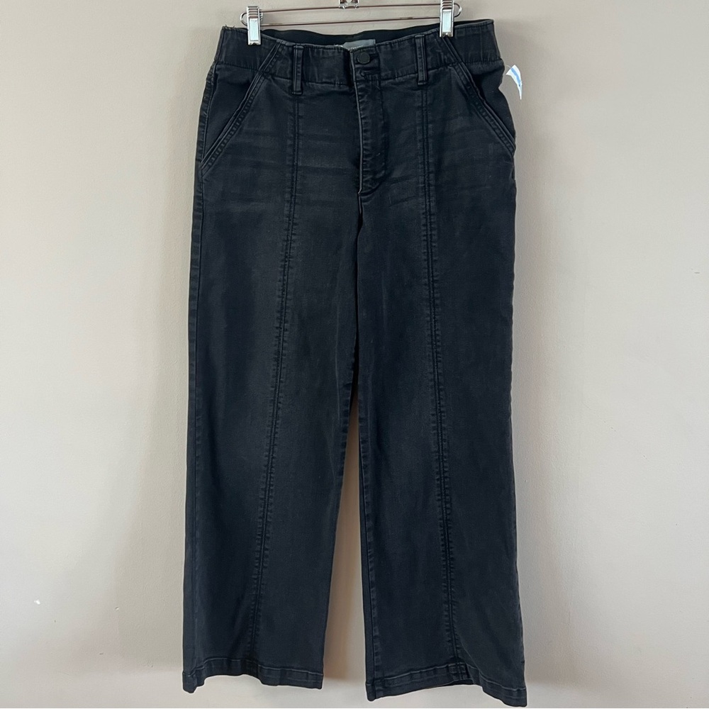 *sold* Wit & Wisdom Emma Skyrise Center Front Seam Wide Leg Jeans Ladies 10 Blk